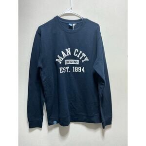 Manchester City Oversized Pullover Sweatshirt - Navy Size XL
